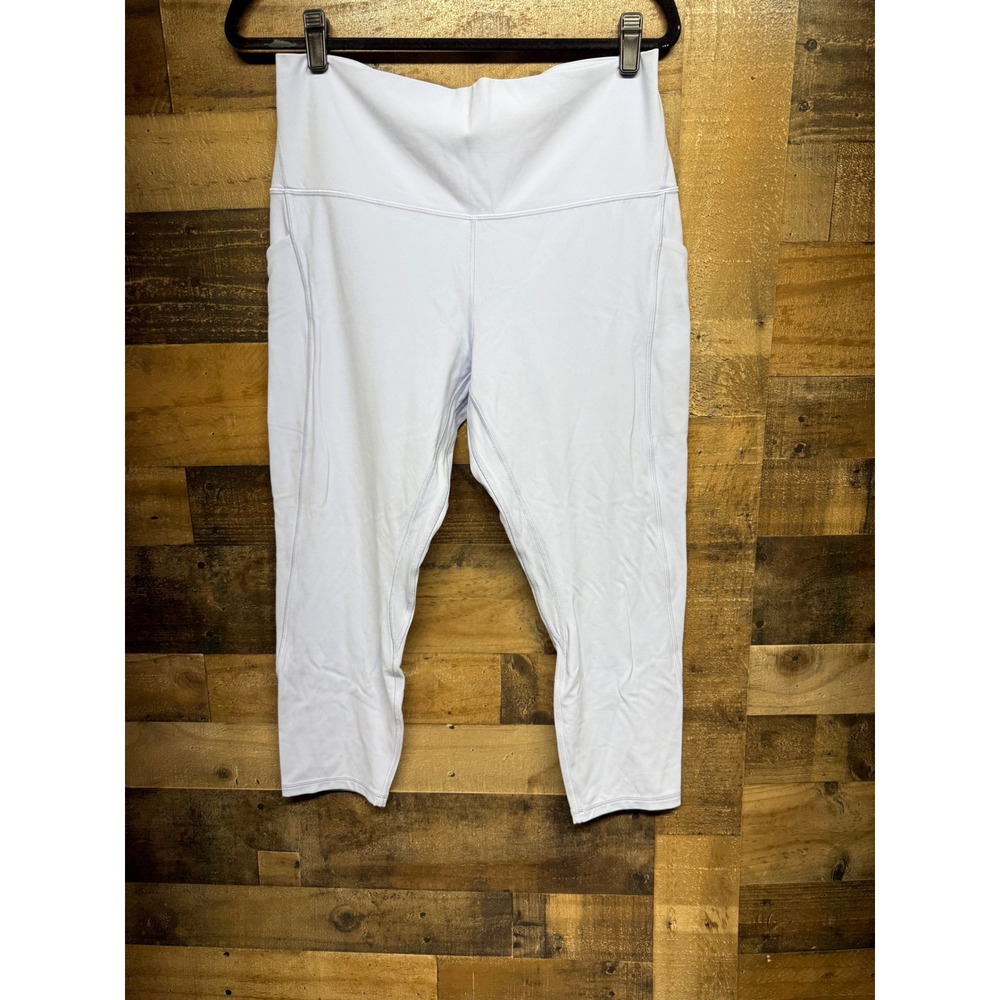 Lululemon Fast and Free High-Rise Crop 23 Nulux Lilac Purple Leggings Size 14